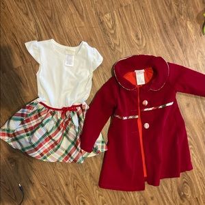 Christmas outfit with matching coat